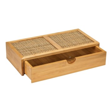 WENKO 25603100 – Organizer ALLEGRE 28x14 cm brun