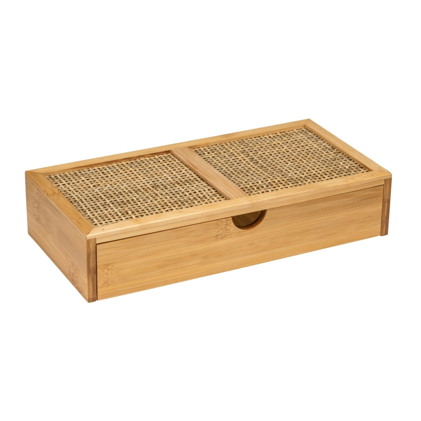 WENKO 25603100 – Organizer ALLEGRE 28x14 cm brun