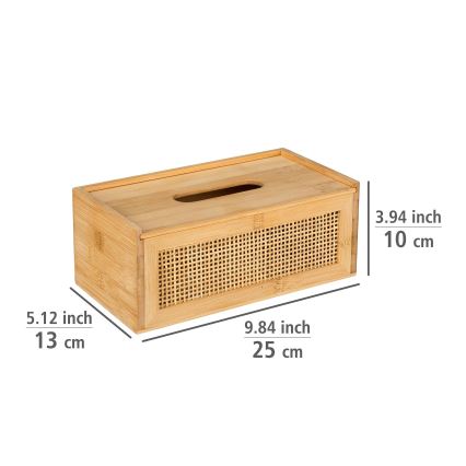 WENKO 25607100 - ALLEGRE æske til papirlommetørklæder 25x13 cm brun