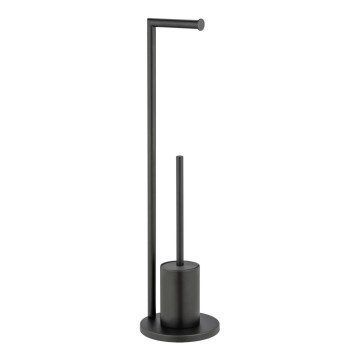 WENKO 25675100 - WC-sæt FERLA 18x69,5 cm sort