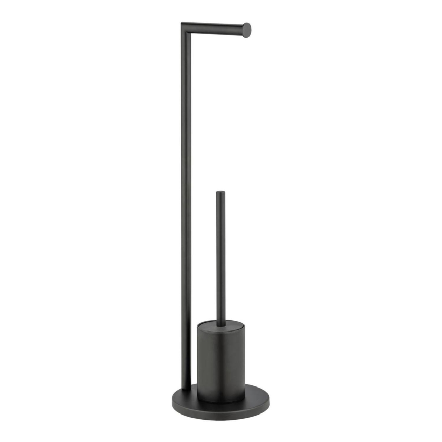 WENKO 25675100 - WC-sæt FERLA 18x69,5 cm sort