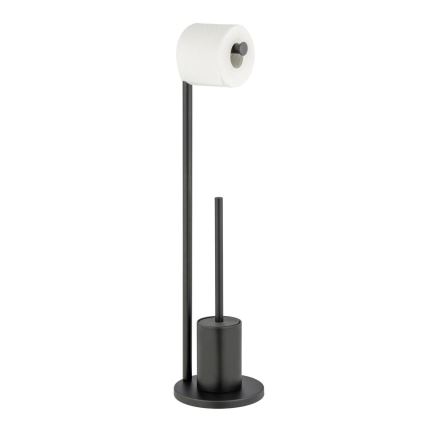 WENKO 25675100 - WC-sæt FERLA 18x69,5 cm sort
