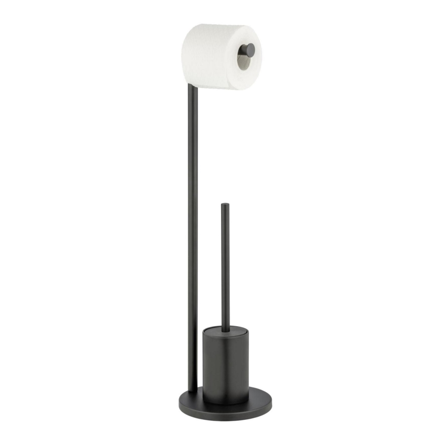WENKO 25675100 - WC-sæt FERLA 18x69,5 cm sort