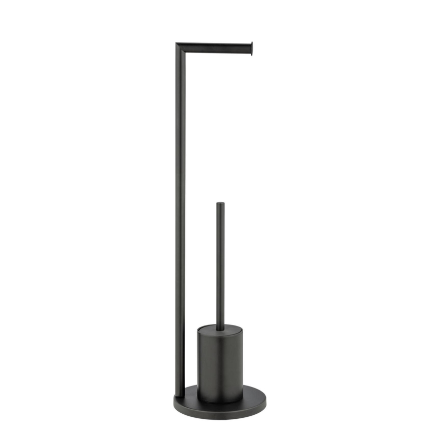 WENKO 25675100 - WC-sæt FERLA 18x69,5 cm sort
