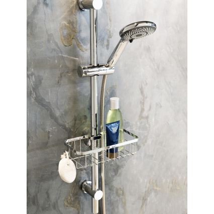 WENKO 25678100 - Kurv FLORESTA 24x14 cm sølvfarvet