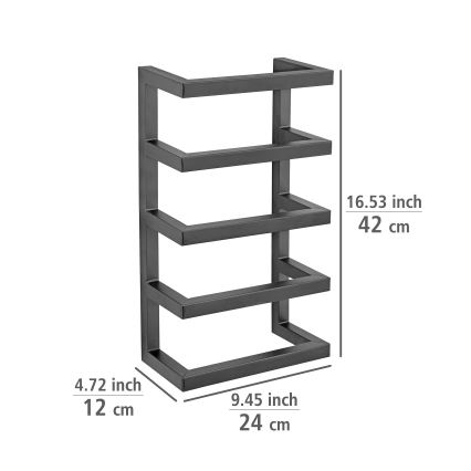 WENKO 25780100 - Håndklædestativ FONDIRO 24x42 cm sort