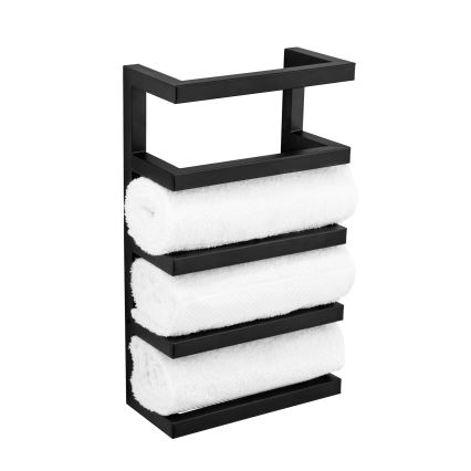 WENKO 25780100 - Håndklædestativ FONDIRO 24x42 cm sort