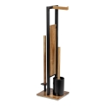WENKO 25784100 - WC-sæt RIVALTA 18x70 cm brun/sort