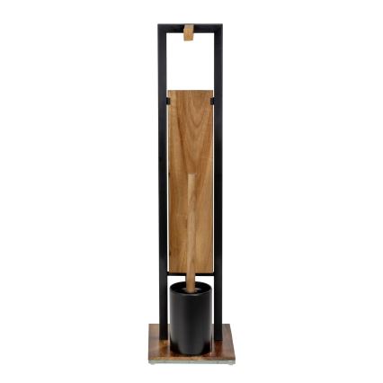 WENKO 25784100 - WC-sæt RIVALTA 18x70 cm brun/sort