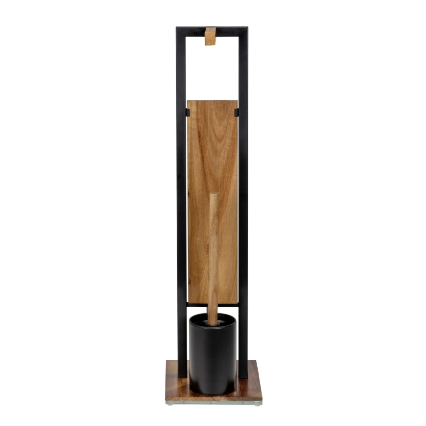 WENKO 25784100 - WC-sæt RIVALTA 18x70 cm brun/sort