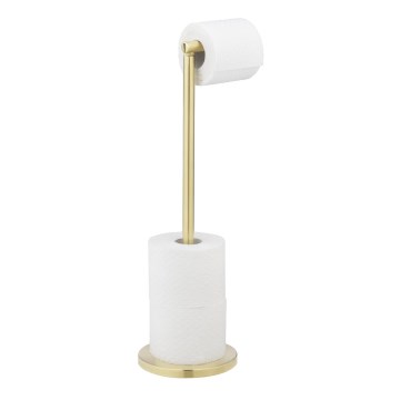 WENKO 25791100 - Toiletpapirholder 21x55 cm guld/sølv
