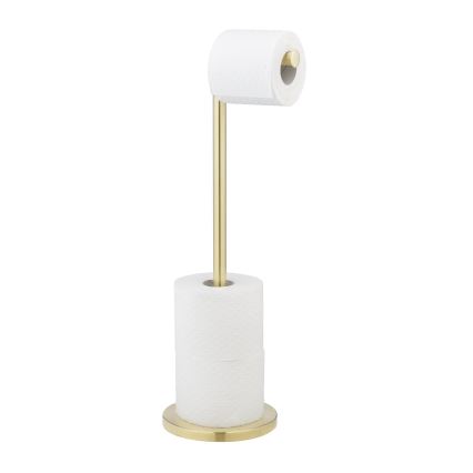 WENKO 25791100 - Toiletpapirholder 21x55 cm guld/sølv