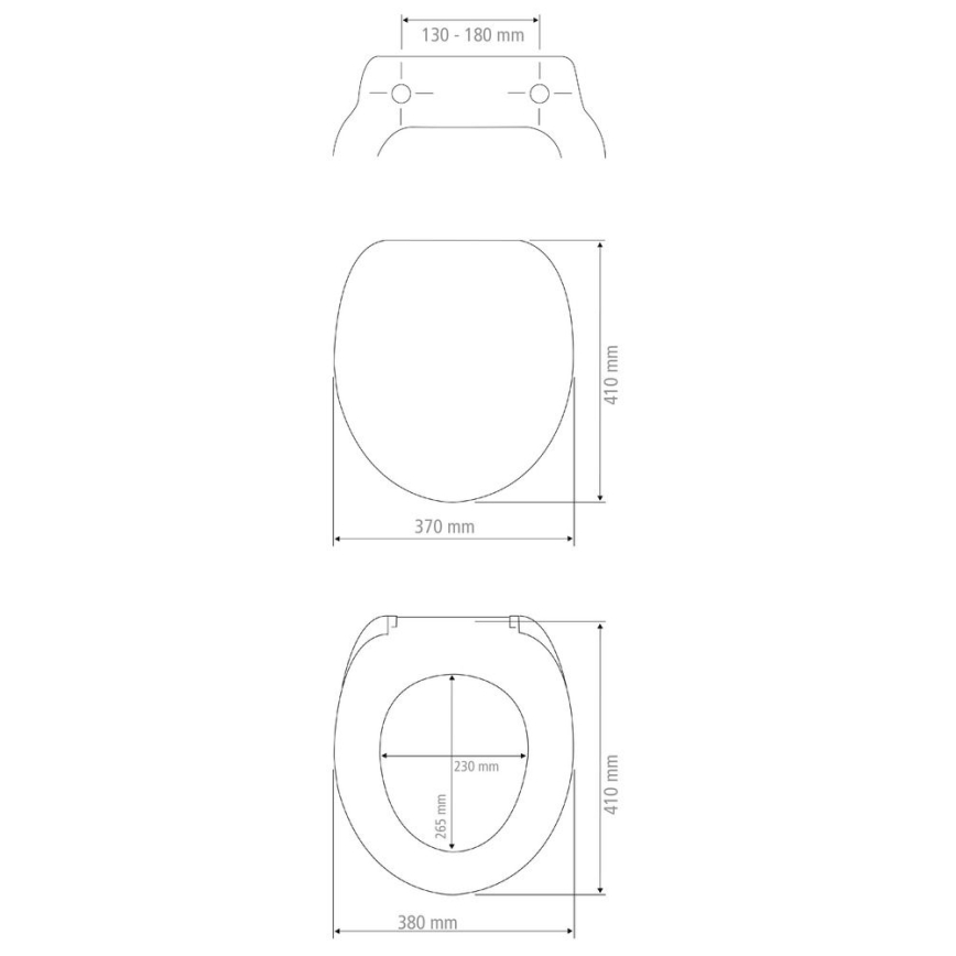 WENKO 25792100 - WC-sæde PRIMA 37 x 41 cm gul/sølv