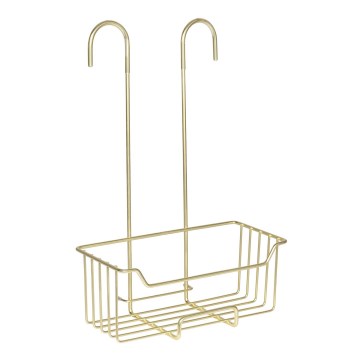 WENKO 25937100 - Brusekurv MILO 25x36 cm rustfrit stål/guld/transparent