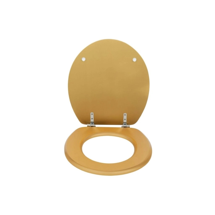 WENKO 26010100 - WC-sæde ALDENO 37x41 cm guld/sølv
