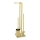 WENKO 26034100 - WC-sæt RIVALTA 18x70 cm rustfrit stål/guld/hvid/sort