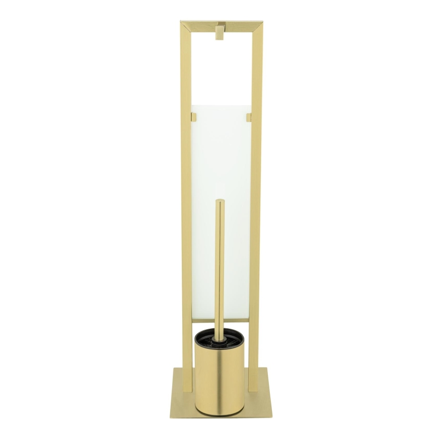 WENKO 26034100 - WC-sæt RIVALTA 18x70 cm rustfrit stål/guld/hvid/sort