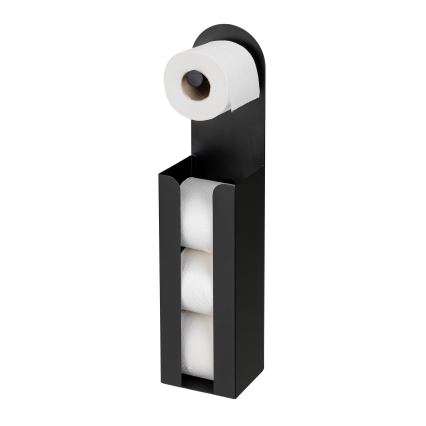 WENKO 26059100 - Rulleholder AGIRA 12x54 cm sort