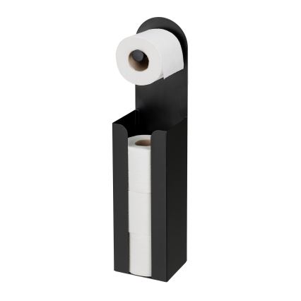 WENKO 26059100 - Rulleholder AGIRA 12x54 cm sort