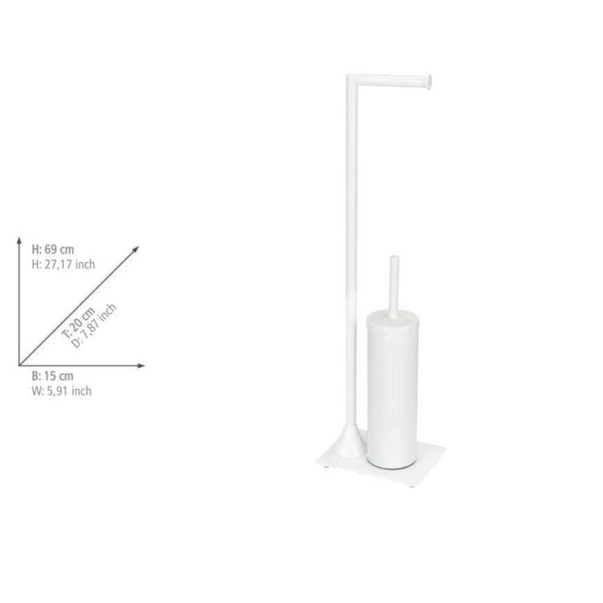 WENKO 26072100 - HELLA toiletbørste 15 x 69 cm, hvid