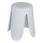 WENKO 26086100 - Skammel COMISO 44,5x46 cm hvid