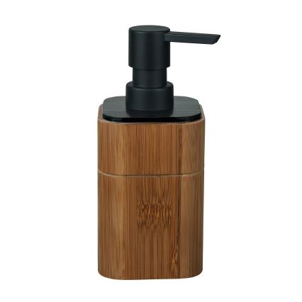 WENKO 26102100 - Sæbedispenser SERRO 7,5x16,5 cm brun/sort
