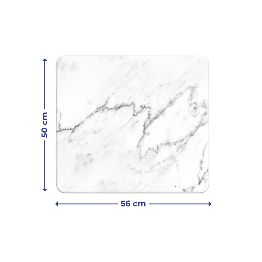 WENKO 2712929500 - Skærebræt AFDÆKNINGSPLADE - NEUTRAL 56x50 cm multifarvet/gennemsigtig