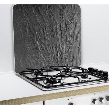 WENKO 2712984500 - Afdækningsplade NEUTRAL 56x50 cm sort/gennemsigtig