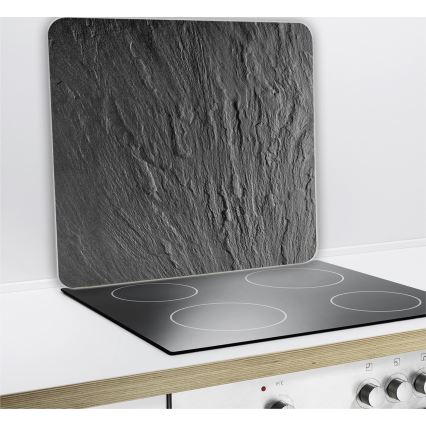 WENKO 2712984500 - Afdækningsplade NEUTRAL 56x50 cm sort/gennemsigtig