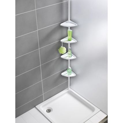 WENKO 3201010100 - COMPACT hjørneelement 26x195 cm hvid