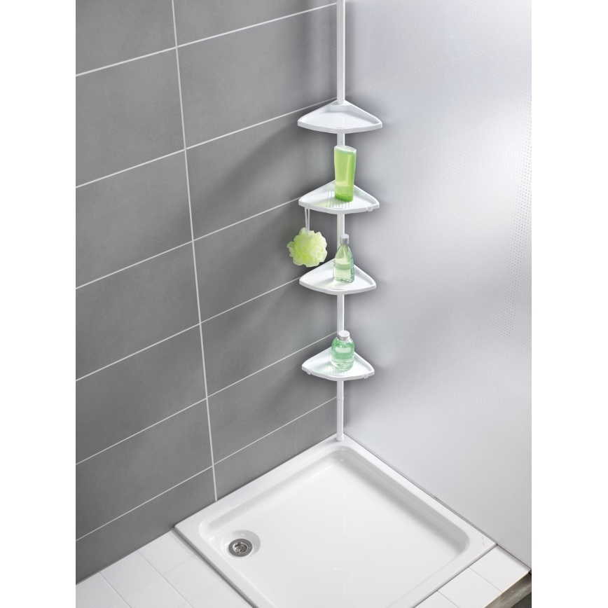 WENKO 3201010100 - COMPACT hjørneelement 26x195 cm hvid