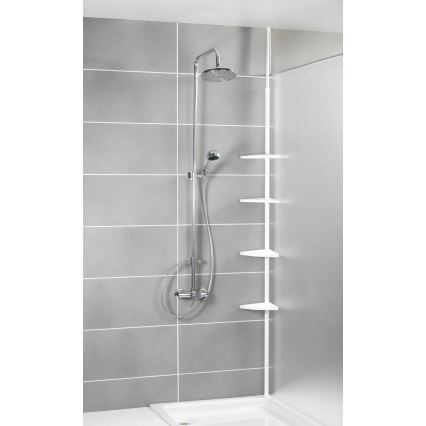 WENKO 3201010100 - Hjørneelement COMPACT 26x195 cm hvid