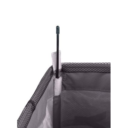 WENKO 3450112100 - Vasketøjskurv QUADRO 40x60 cm grå/sort