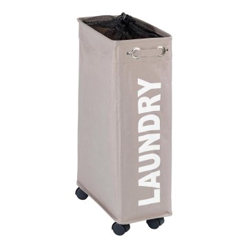WENKO 3450117100 - Vasketøjskurv CORNO 18,5x60 cm beige/sort