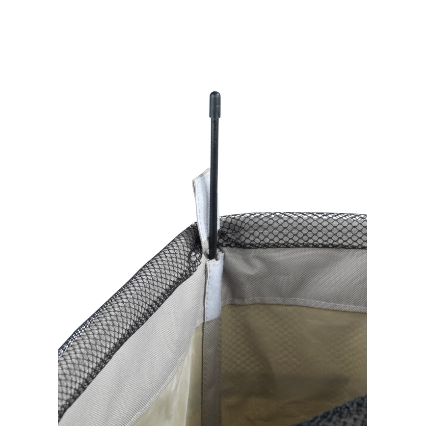 WENKO 3450117100 - Vasketøjskurv CORNO 18,5x60 cm beige/sort