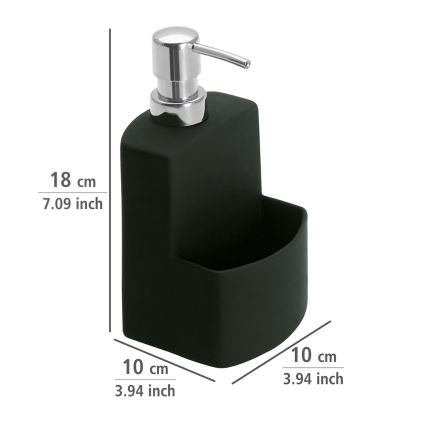 WENKO 3620117800 - Sæbedispenser FESTIVAL 10x18 cm sort