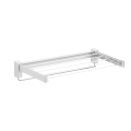 WENKO 3770013100 - Tørrestativ BUTTERFLY 70x13,5 cm sølv/hvid