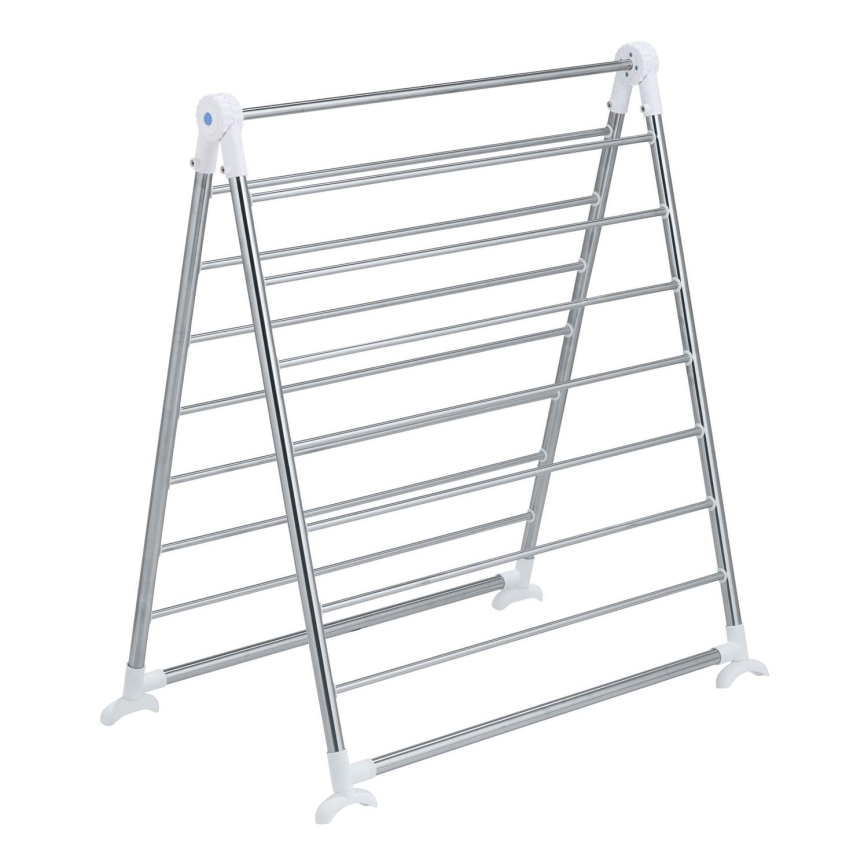 WENKO 3772020100 - Tørrestativ PROFI 65x150 cm rustfrit stål/sølv/hvid