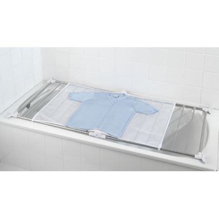 WENKO 3772020100 - Tørrestativ PROFI 65x150 cm rustfrit stål/sølv/hvid