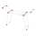 WENKO 3774021100 - Tørrestativ SUMMER DRY 153x76 cm, hvid/lyserød