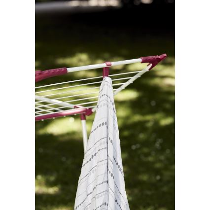 WENKO 3774021100 - Tørrestativ SUMMER DRY 153x76 cm, hvid/lyserød