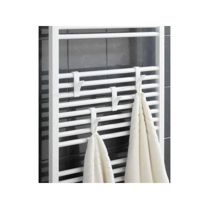 WENKO 4468160100-Kroge 2,5x10,5 cm hvid