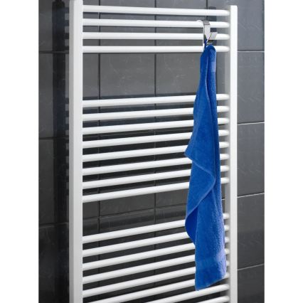 WENKO 4468162100-Kroge 2,5x10,5 cm, blank krom