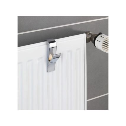 WENKO 4468162100-Kroge 2,5x10,5 cm, blank krom