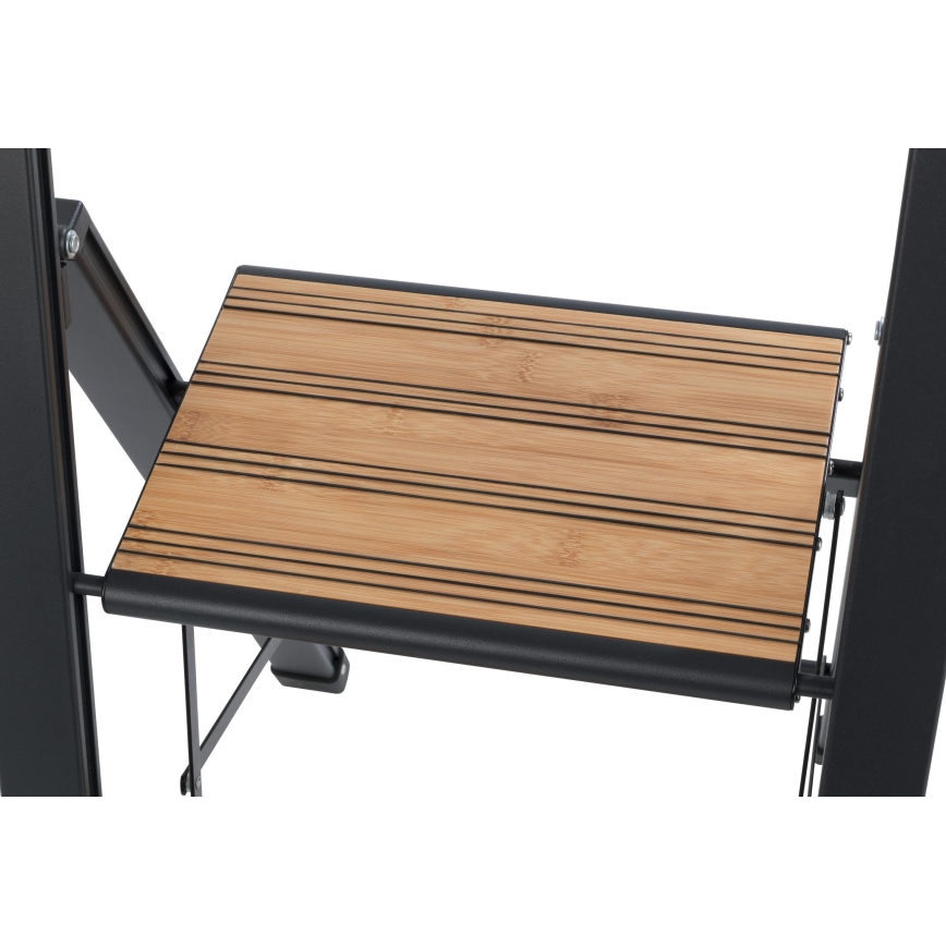 WENKO 50482100 - ALU-DESIGN trappestige 44x101 cm sort