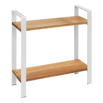 WENKO 53024100 - Hylde LOUISA 32x33 cm hvid/brun