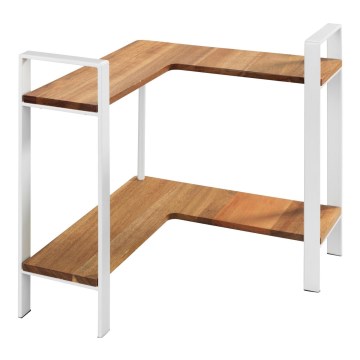 WENKO 53025100 - Hylde LOUISA 30x33 cm hvid/brun