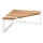 WENKO 53026100 - Hylde LOUISA 30x30 cm hvid/brun