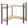 WENKO 53028100 - LOU-hylde 30x33 cm sort/brun