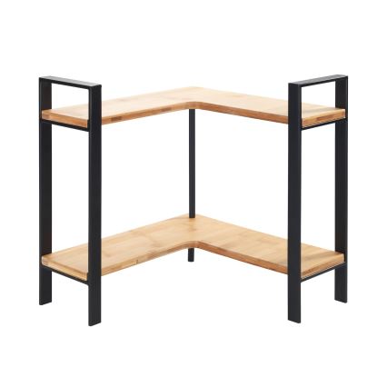 WENKO 53028100 - LOU-hylde 30x33 cm sort/brun